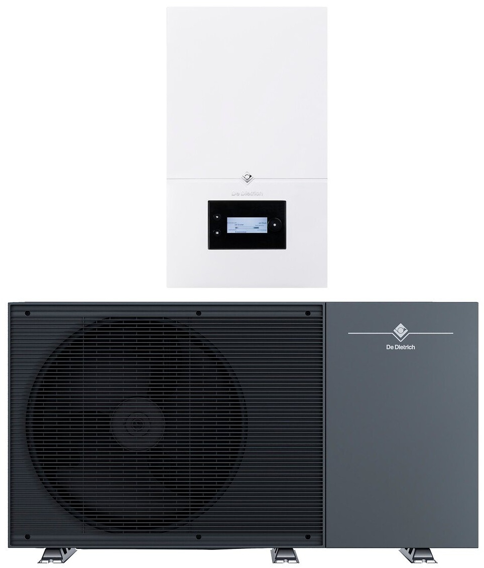 Pompe à chaleur air-eau monobloc De Dietrich Alezio M R290 13 MR/E - appoint électrique - monophasé -