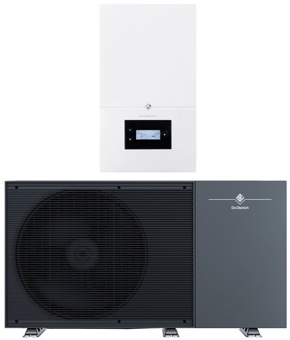 Pompe à chaleur air-eau monobloc De Dietrich Alezio M R290 13 MR/E - appoint électrique - monophasé -
