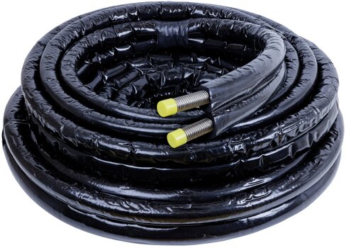 Kit de raccordement hydraulique rapide 20 m Atlantic - flexibles en acier annelé avec pré-isolation - résistante