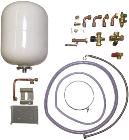 Kit expansion sanitaire Atlantic intégrant vase d'expansion sanitaire - disconnecteur - mitigeur