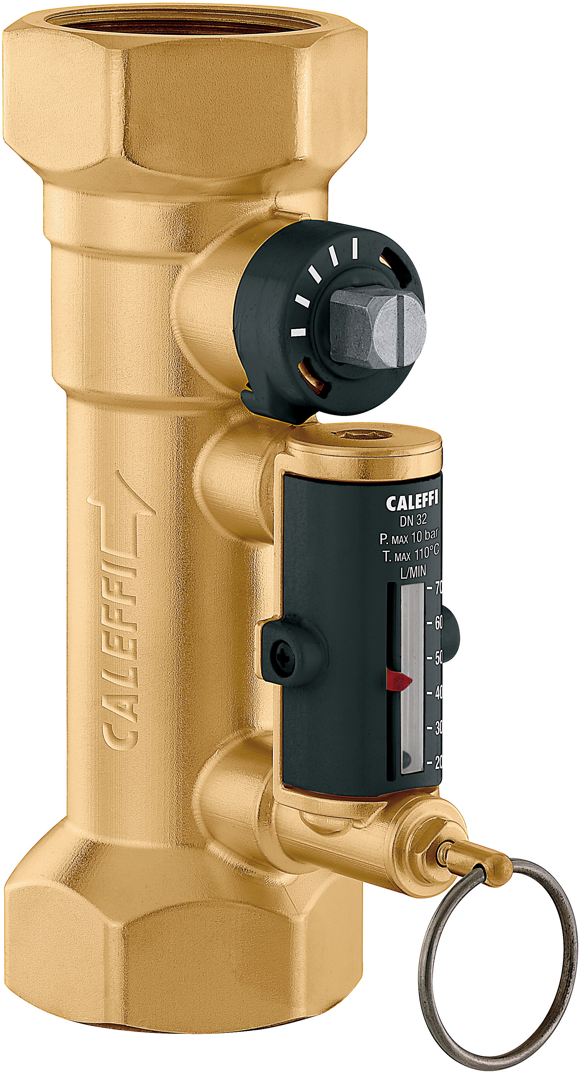 Vanne d'équilibrage 1''1/4 20 à 70 l/min pour une lecture précise et rapide sans instrument -