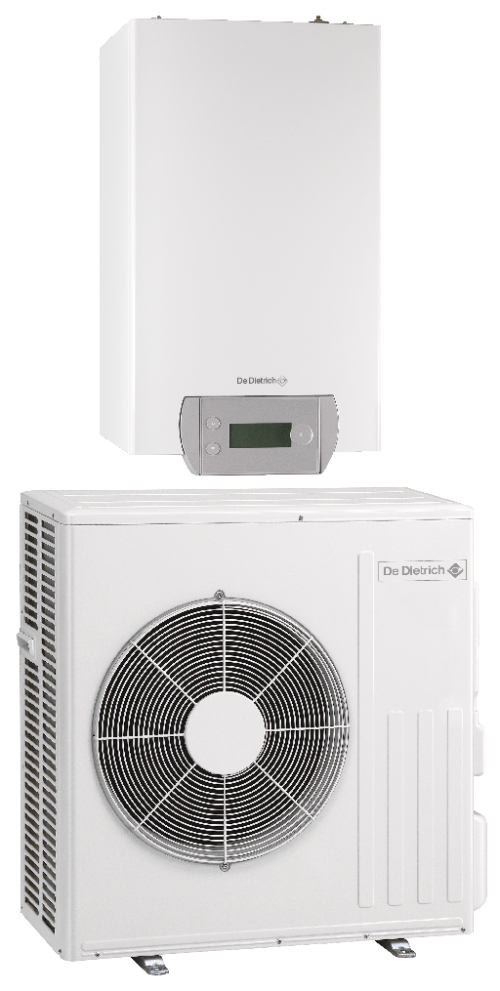 Pompe à chaleur air-eau split De Dietrich Alezio - S R32 16 MR/E - 16 kW - appoint électrique étagé 9 kW -