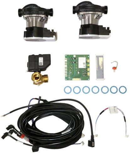 Kit 2 circuits découplés Atlantic - vanne mélangeuse motorisée - 2 circulateurs -