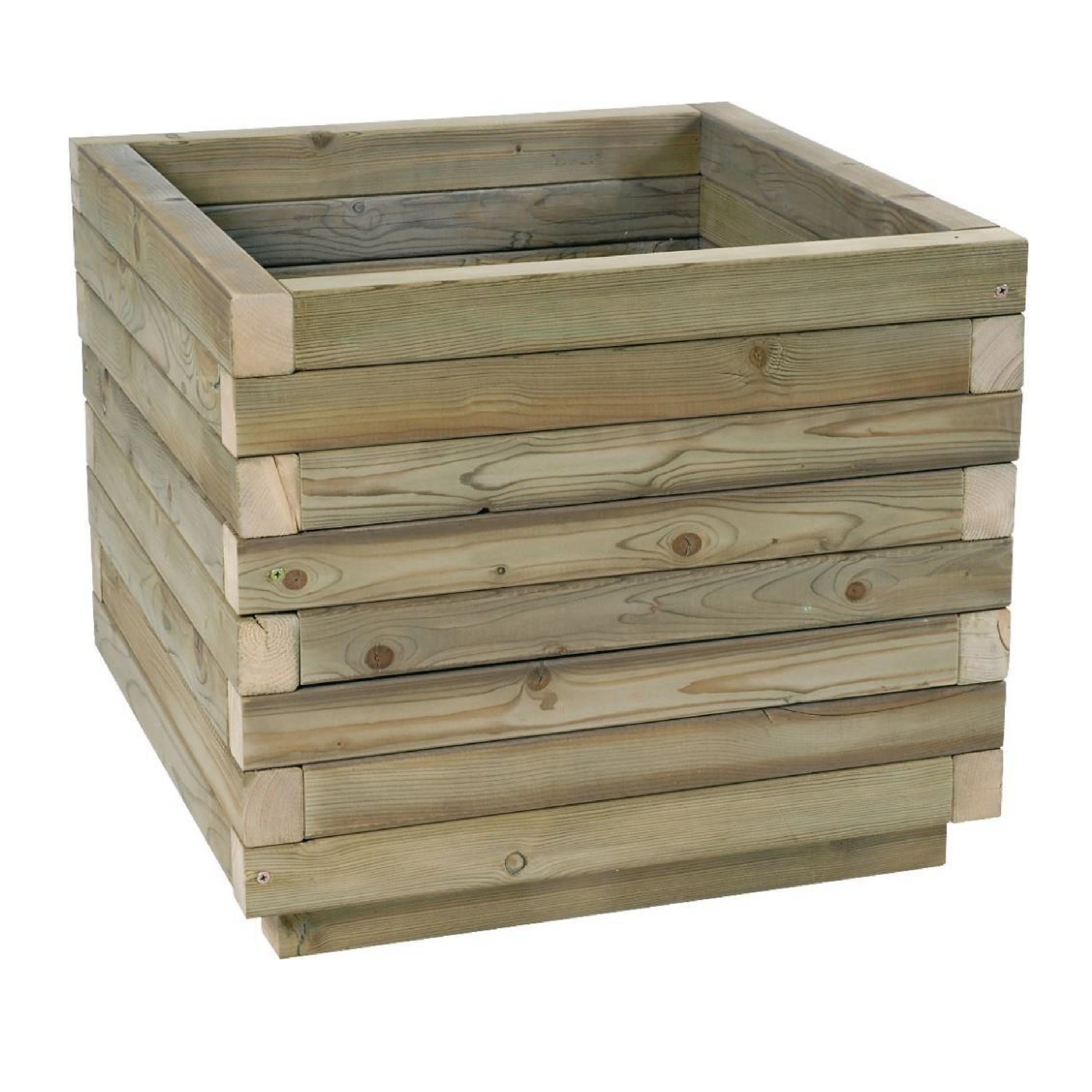 Jardinière rectangulaire bac à palmier - pin classe IV - 110 L - déchargé