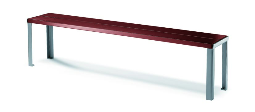 Banquette Optima - 3 places - piètement métal - l. 181,4 cm - livré non déchargé