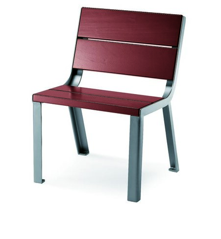 Chaise Optima piètement métal piètement gris sablé - ht. assise 45 x L. 56,2 cm - livré non déchargé