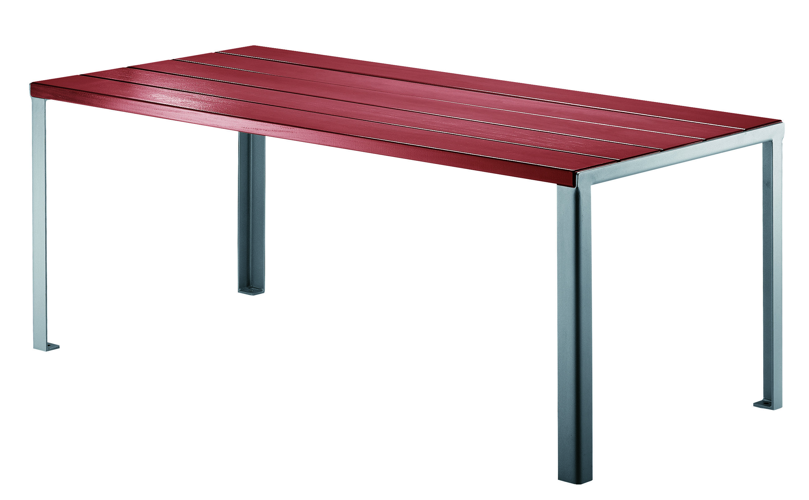 Table haute Optima - 6 places - piètement métal - l. 1,816 cm - livré non déchargé