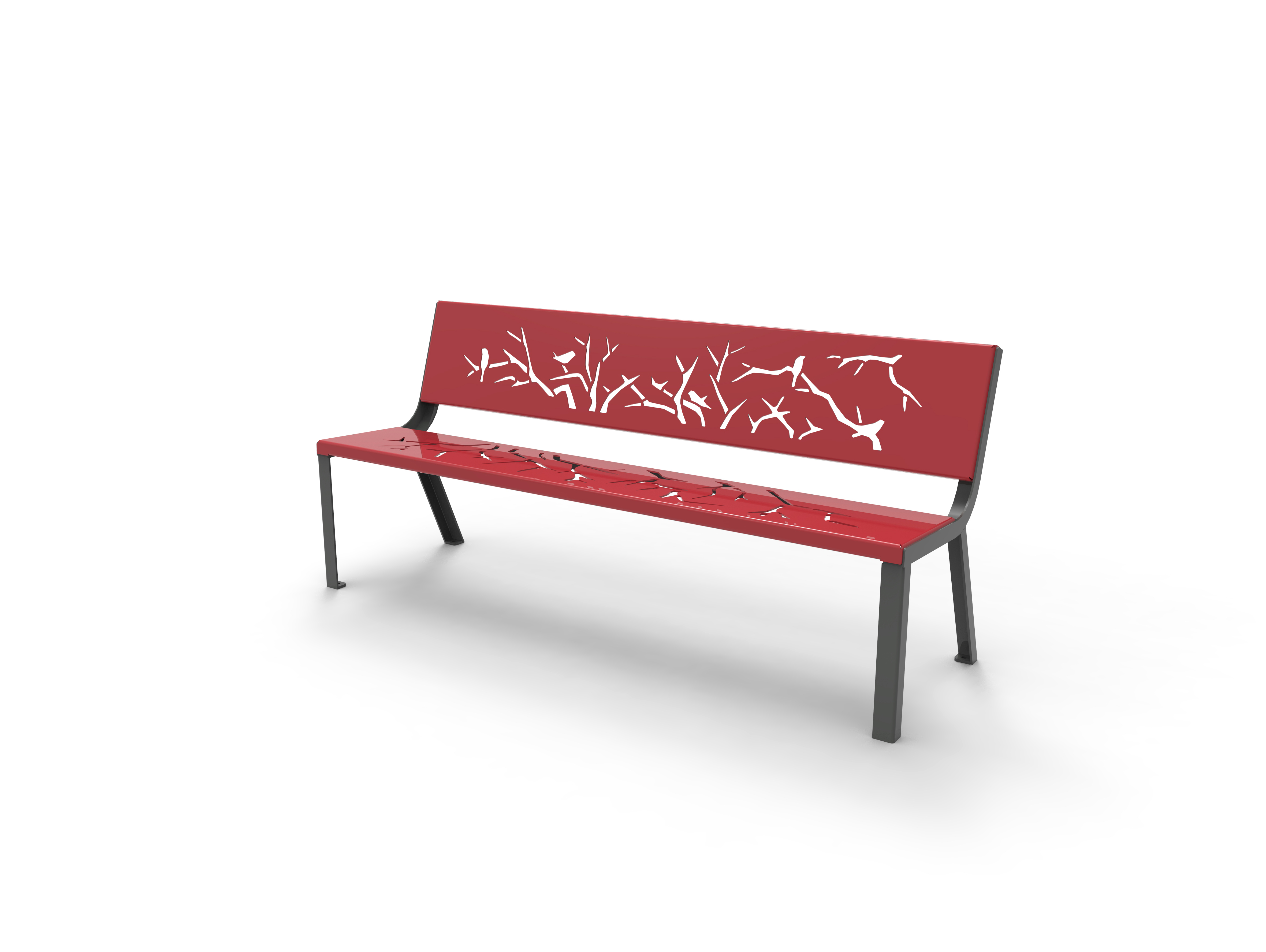 Banc Nature - 3 places - assise et dossier séparés - l. 181 cm - livré non déchargé