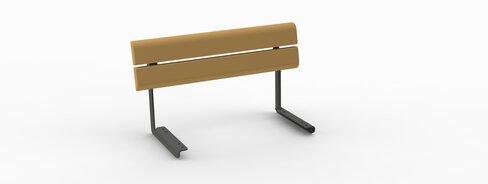 Dossier 1 place bois et métal - ht. 36,2 cm livré non déchargé