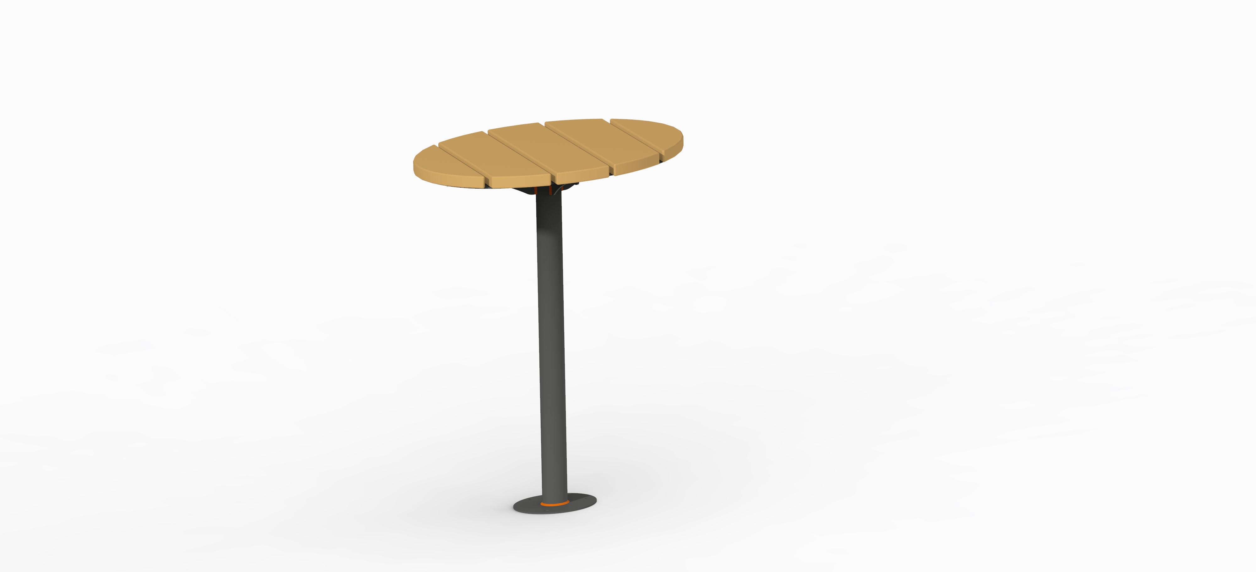 Mange debout - piètement acier - h. 114 cm - pr. assise 80 x ht. dossier 114 cm - à fixer