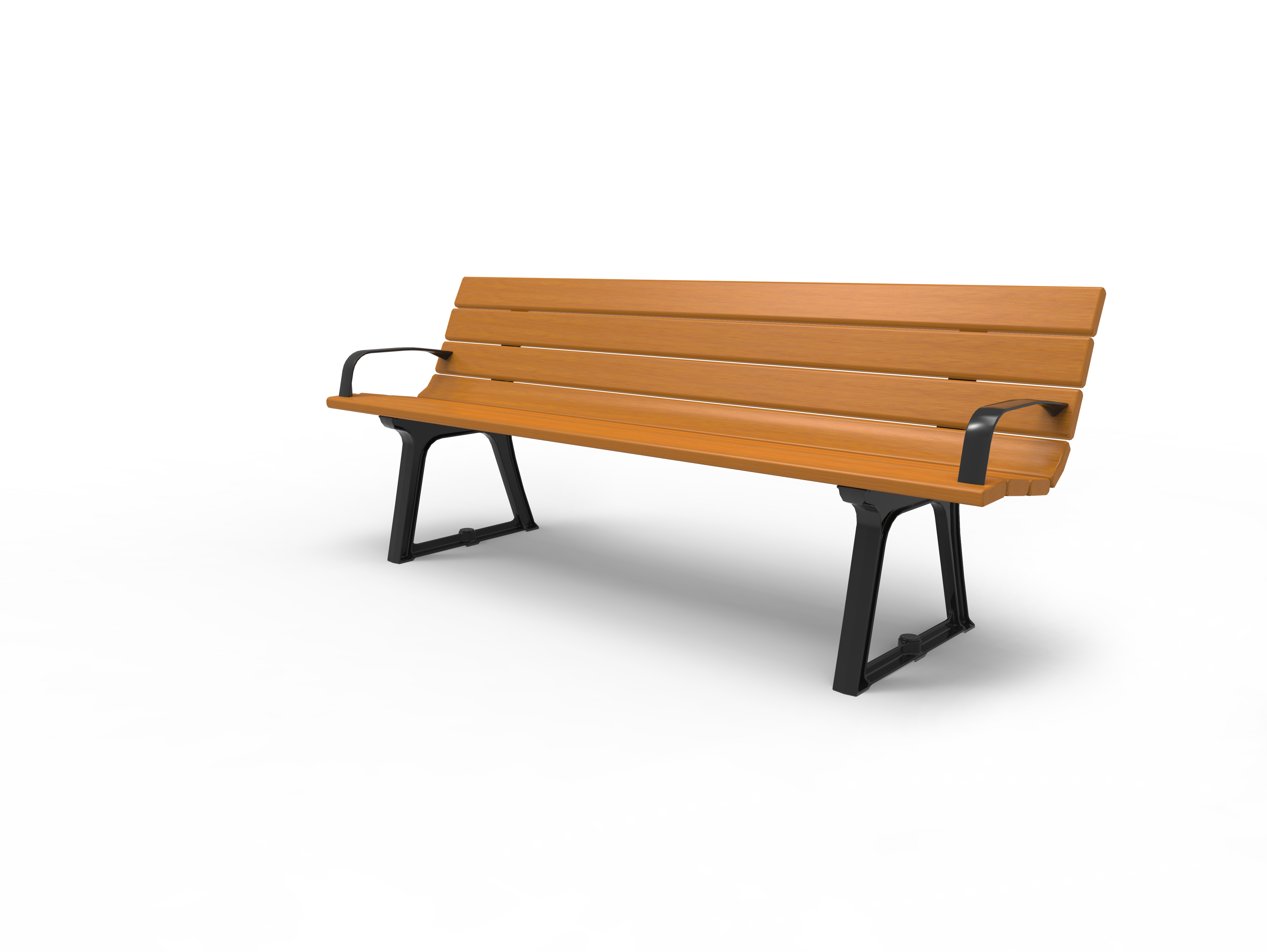 Banc Confort Evolution - 3 places - avec accoudoirs et dossier - l. 200 cm - livré non déchargé