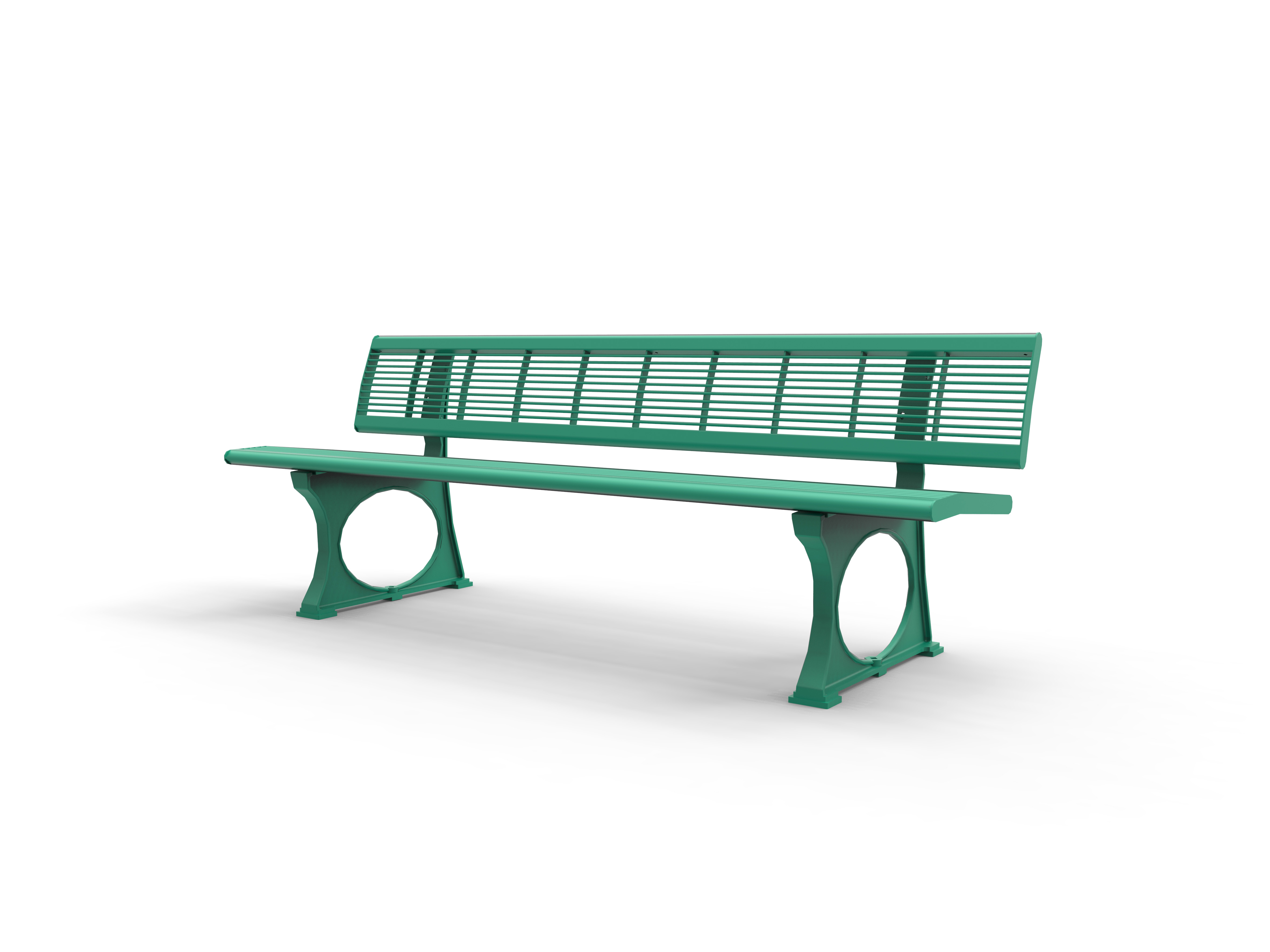 Banc Citadelle - 3 places - avec dossier - l. 200 cm livré non déchargé