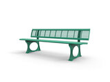 Banc Citadelle - 3 places - avec dossier - l. 200 cm livré non déchargé