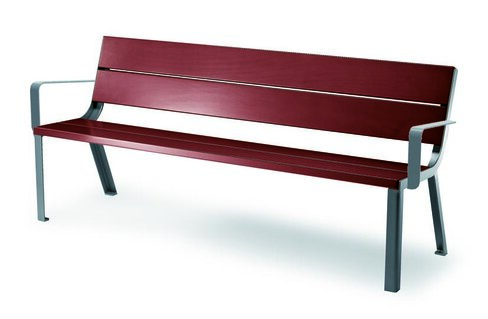 Banc Optima - 3 places - accoudoirs - l. 191,20 cm livré non déchargé