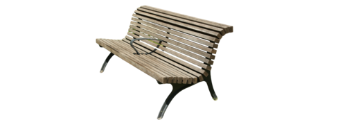 Banc Pacha 19 lattes - avec accoudoir acier et bambou XTREME galvanisé - l. 200 cm - livré non déchargé