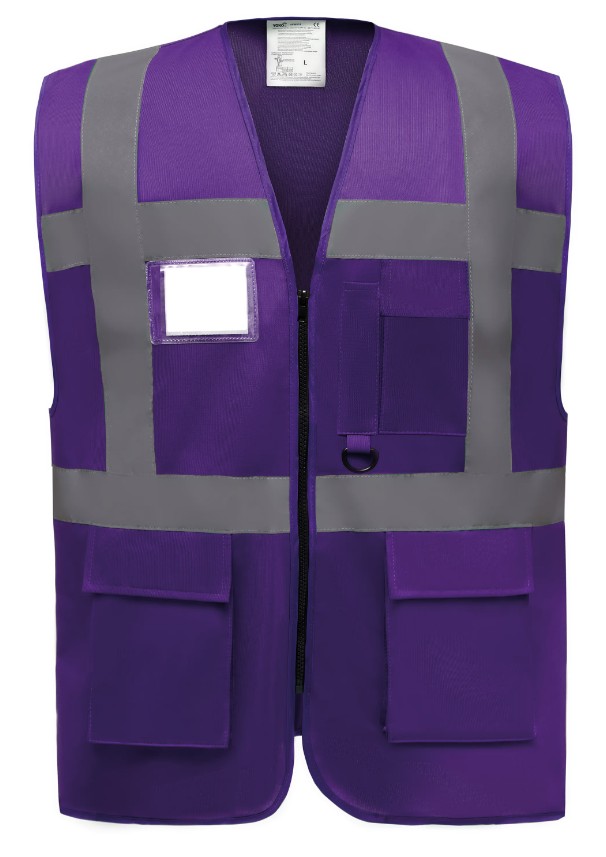 Gilet multifonction - Toptex - purple - taille XL