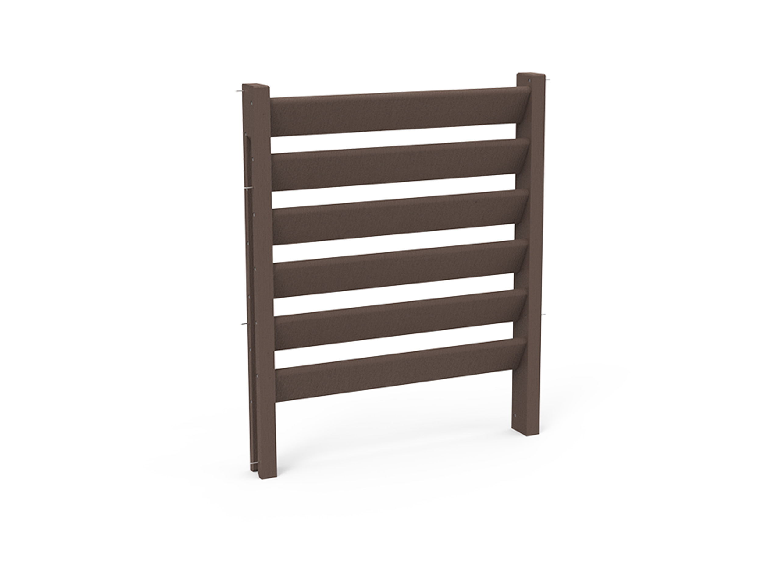 Cache conteneur - l. 99 x pr. 10 x h. 90 cm - lattes plastique recyclé - coloris standard - livré non déchargé -