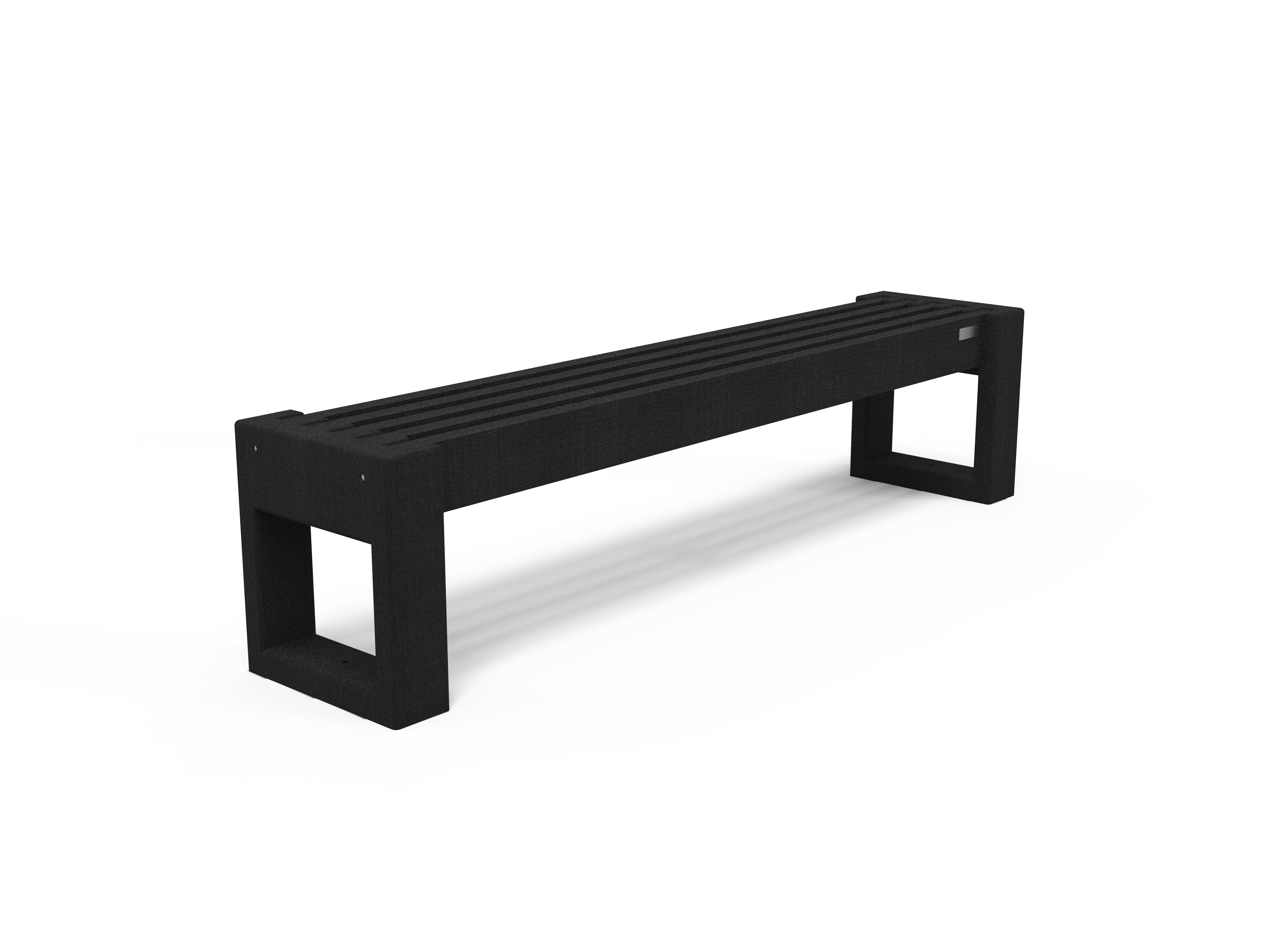 Banquette Arena - piètement noir - l. 192 cm - coloris standard - livré non déchargé