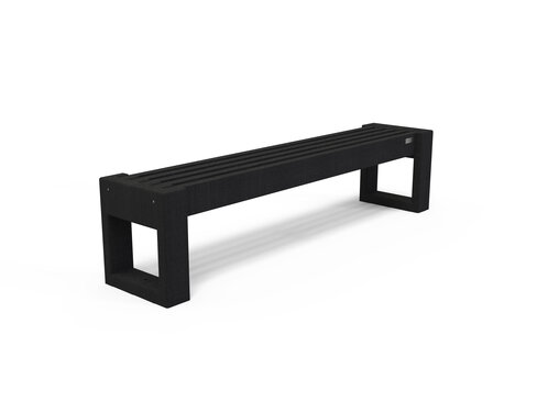 Banquette Arena - piètement noir - l. 192 cm - coloris standard - livré non déchargé