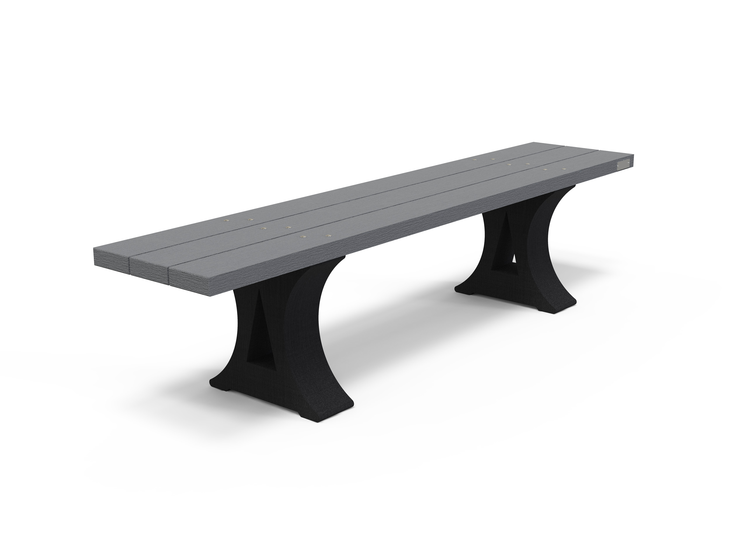 Banquette Forestier - piètement noir - l. 180 cm - coloris standard - livré non déchargé