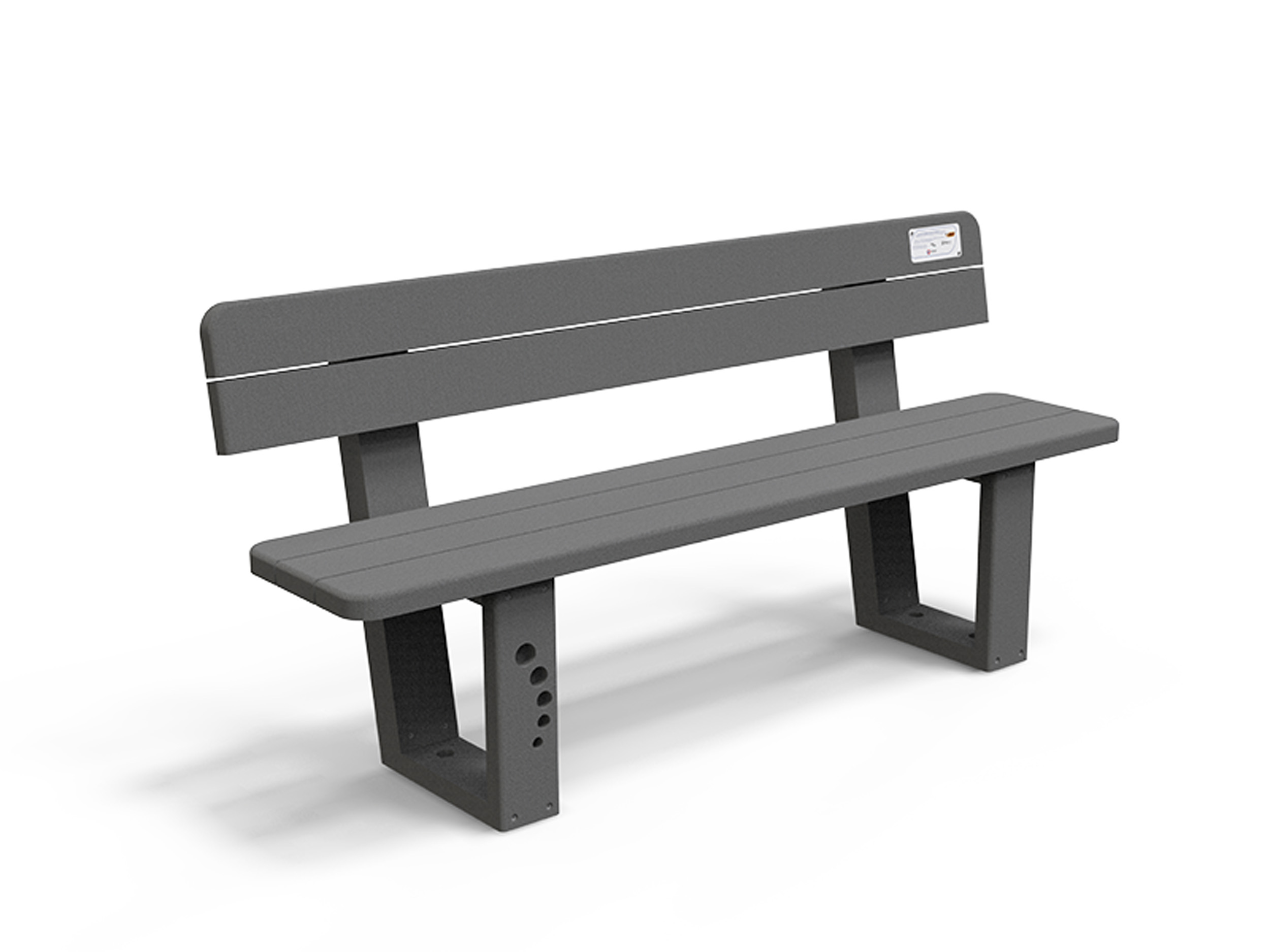 Banc adulte Ubicuity - l. 180 cm - coloris standard - livré non déchargé