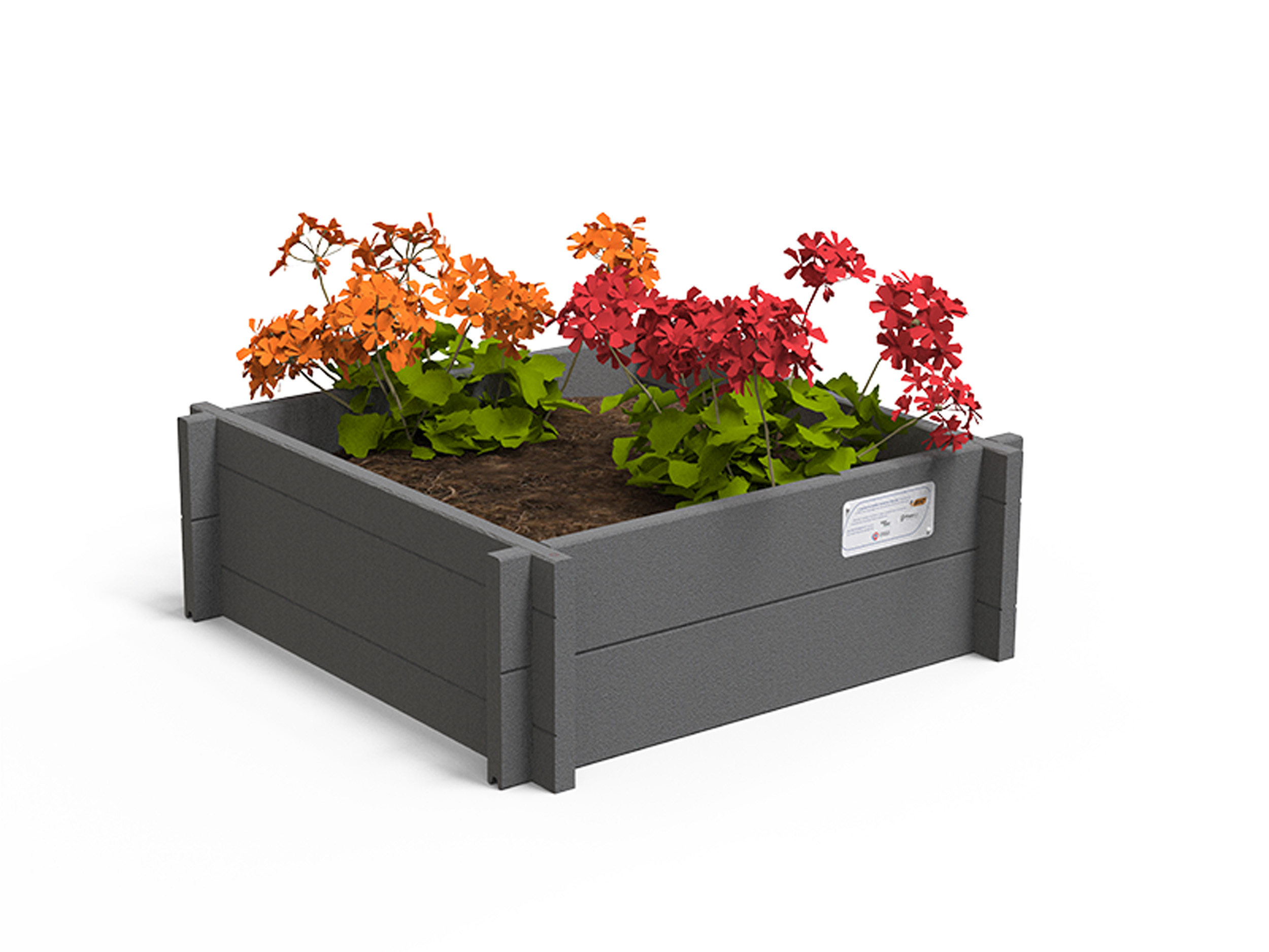 Potager pédagogique Ubicuity - carré - 80 L - livré non déchargé