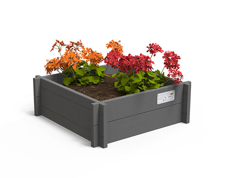 Potager pédagogique Ubicuity - carré - 80 L - livré non déchargé