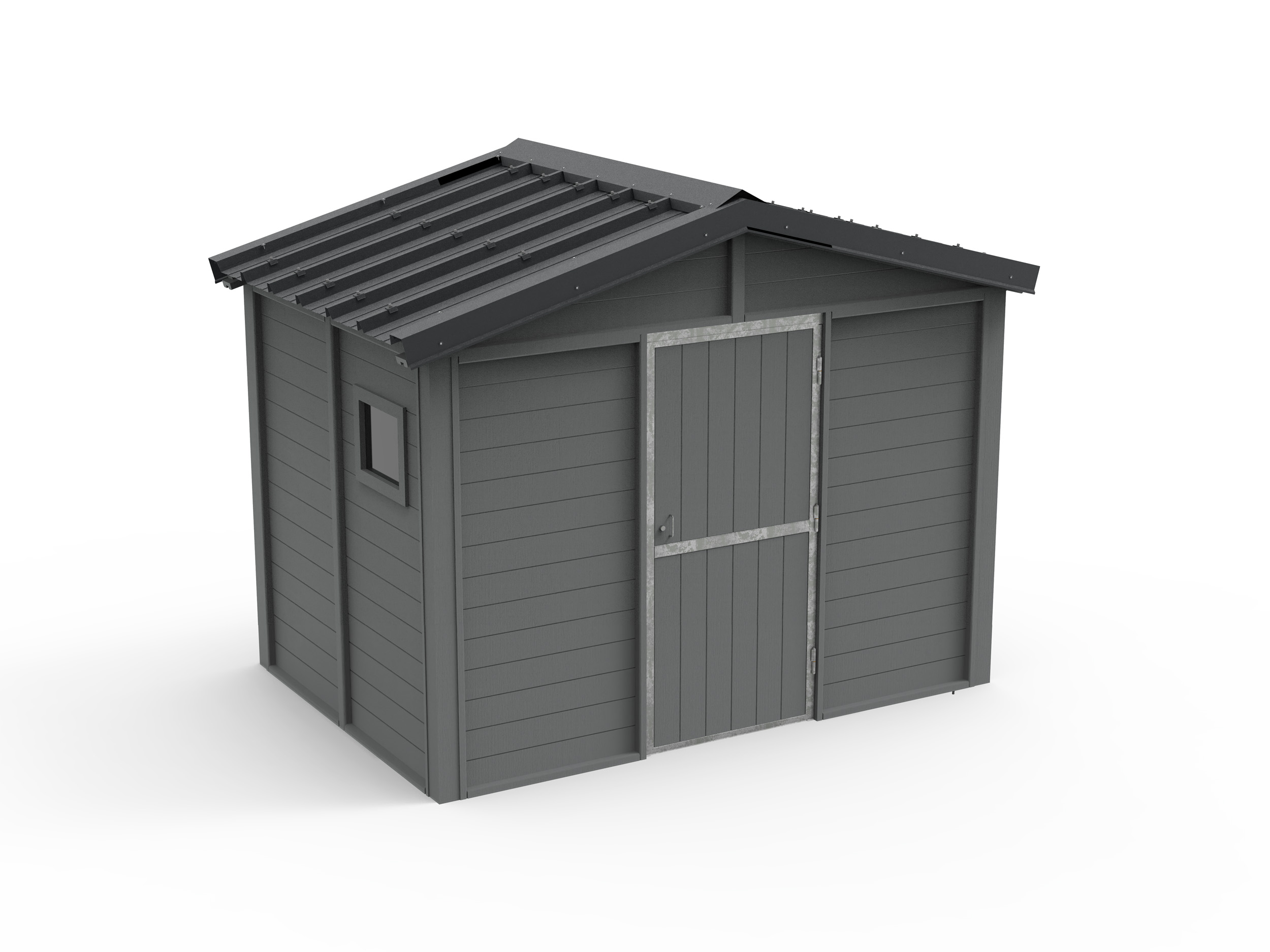 Abri de jardin - l. 3 x L. 2 m - porte simple - livré non déchargé