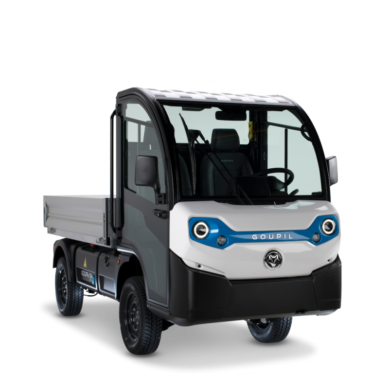 Véhicule utilitaire électrique Goupil G4 Long 14 kWh Lithium Homologation MAGA - 40 km/h - 2 CV - couleur blanc -