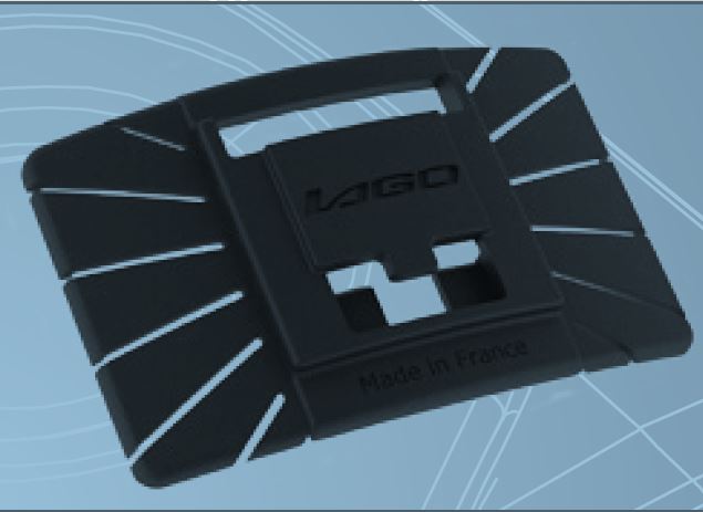 Platine de fixation de lampe frontale sur casque - Lagolight - lot de 24