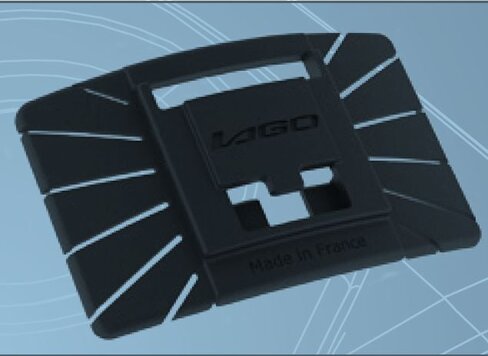 Platine de fixation de lampe frontale sur casque - Lagolight - lot de 24