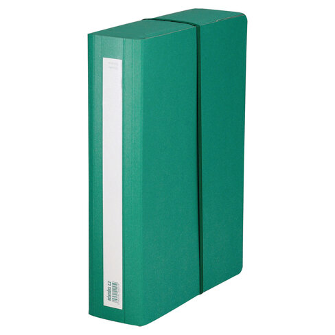 Boîte de classement A4 avec élastique - Extendos - carte pelliculée - dos 7 cm - lot de 20 - vert
