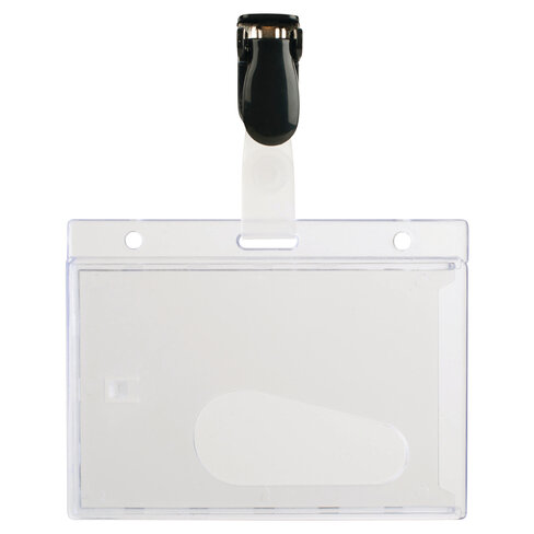 Badge clip Pavo - 6 x 9 cm - lot de 25