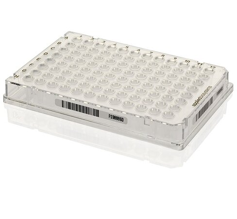 Plaque optique MicroAmp EnduraPlate à 96 puits, jupes