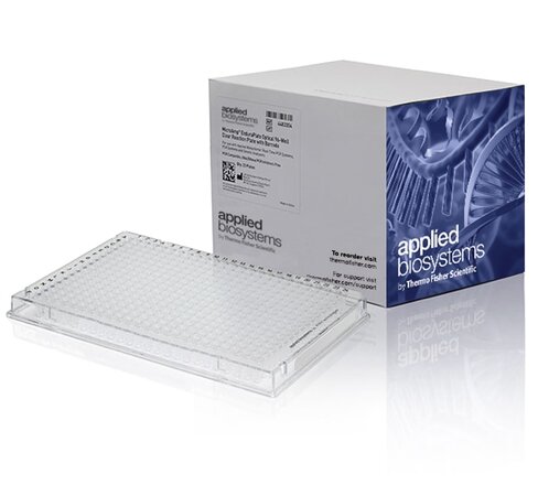 Plaque optique de réaction transparentes à 384 puits