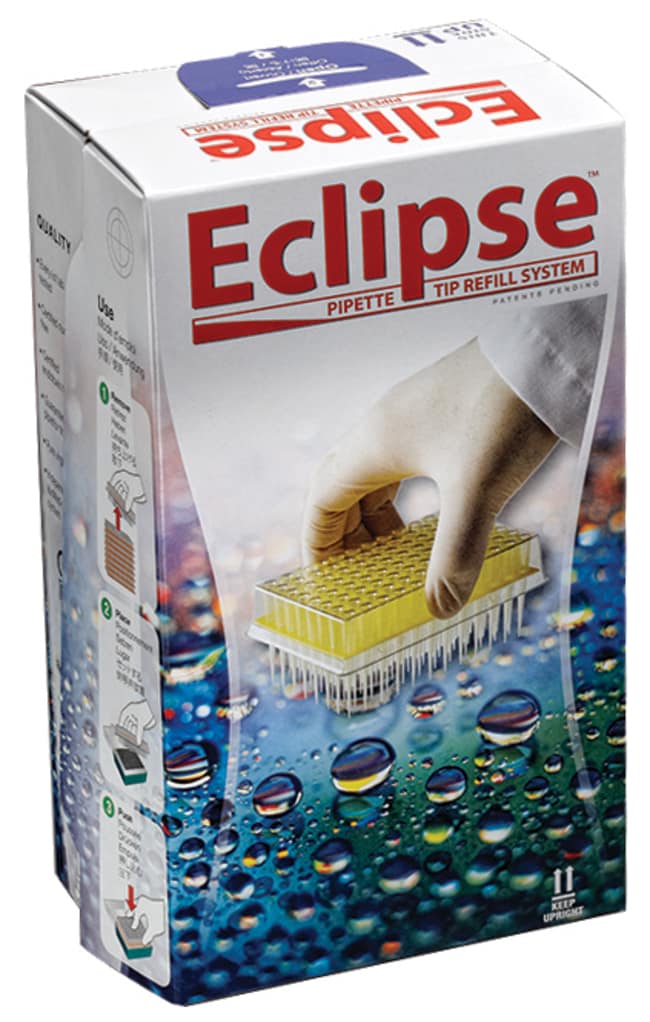 Cône de pipette Eclipse de 10 ?l avec Tubegard , recharge,