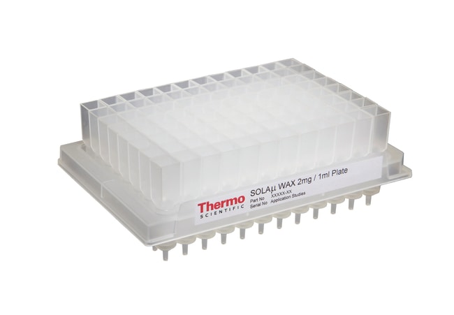 Plaque à 96 puits SPE SOLA WAX 30 mg/2 ml Échangeur d anions