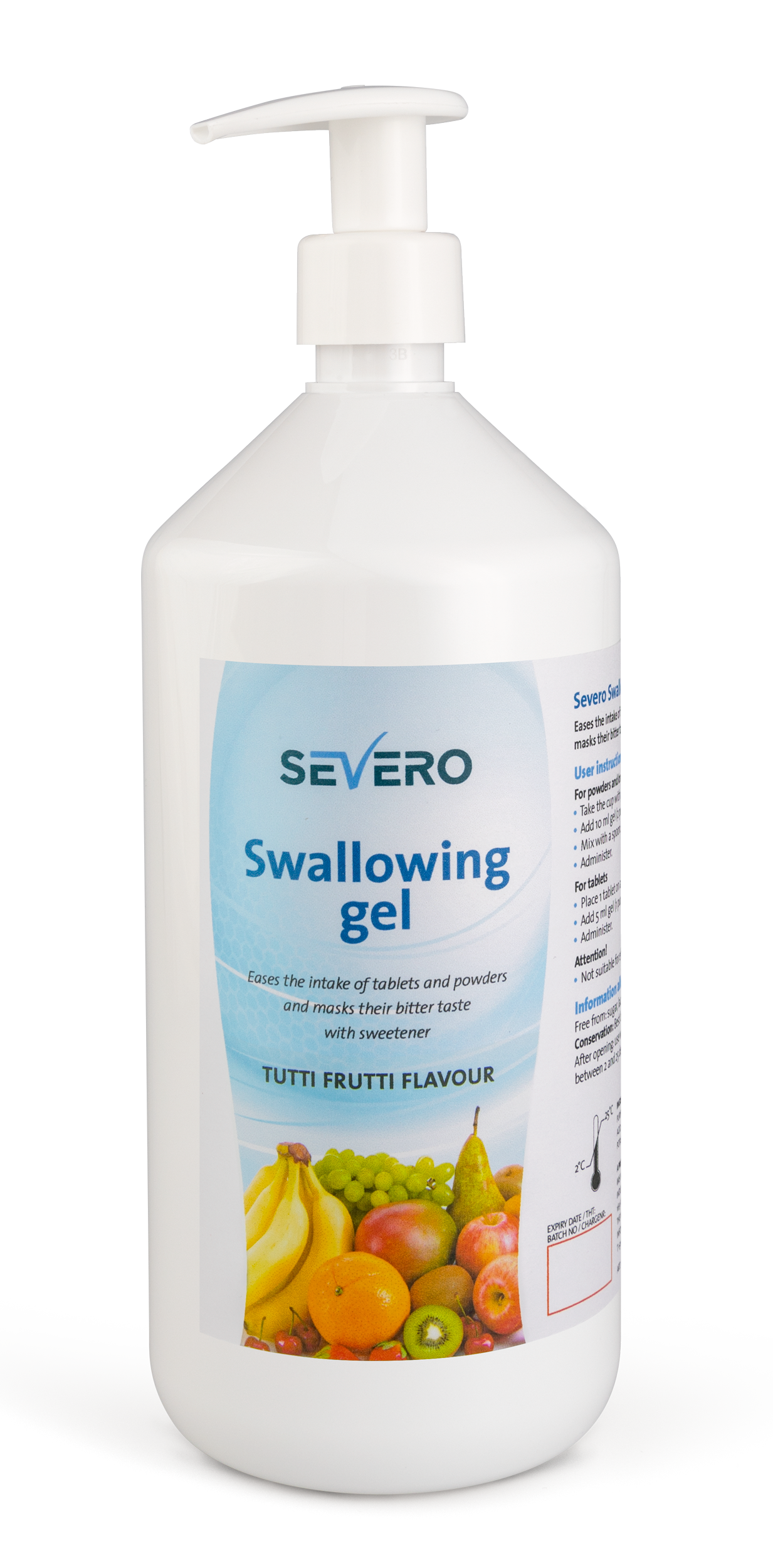 Gel à avaler SEVERO saveur tutti frutti flacon de 1 l par 4