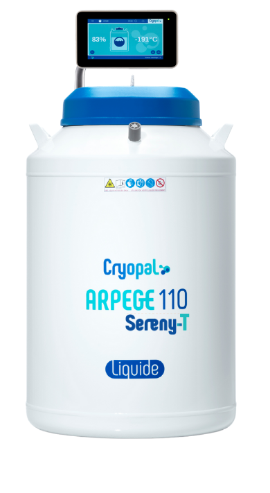 Cryoconservateur liquide Arpege 110 avec indicateur niveau/T° SERENY'T BOX