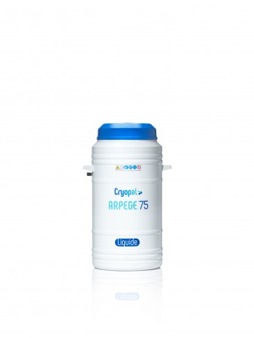 Cryoconservateur liquide Arpege 75 avec indicateur niveau/T° SERENY'T BOX
