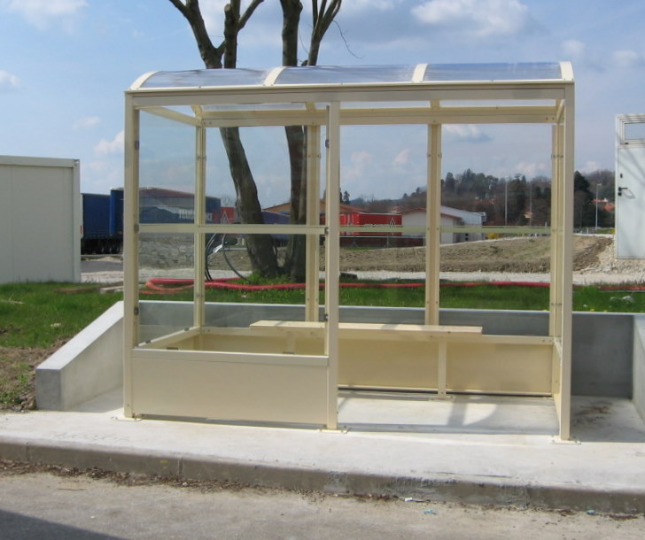 Abri Atlantique - 3 x 1,5 m - avec Retour + Bavettes livré