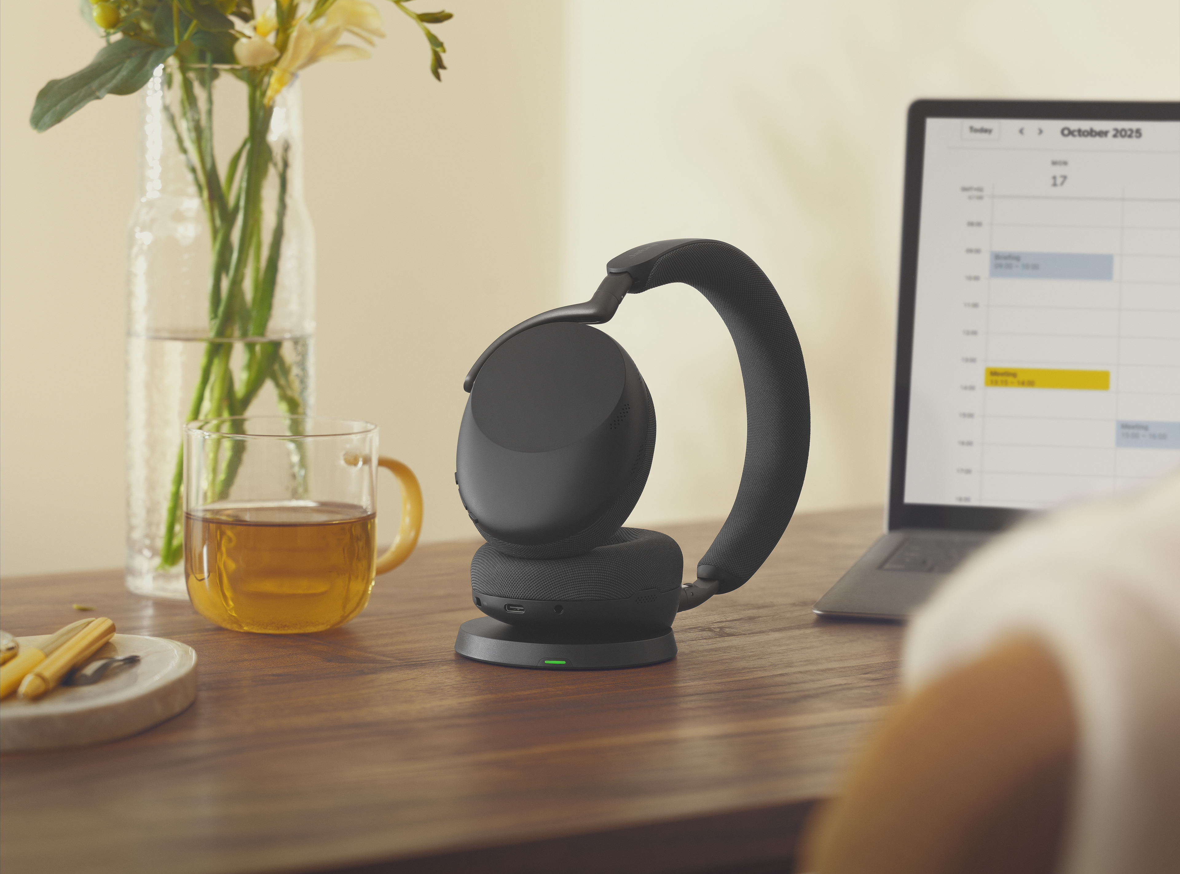 Casque sans-fil Jabra Evolve3 85 MS stéréo + dongle USB-C + base de charge