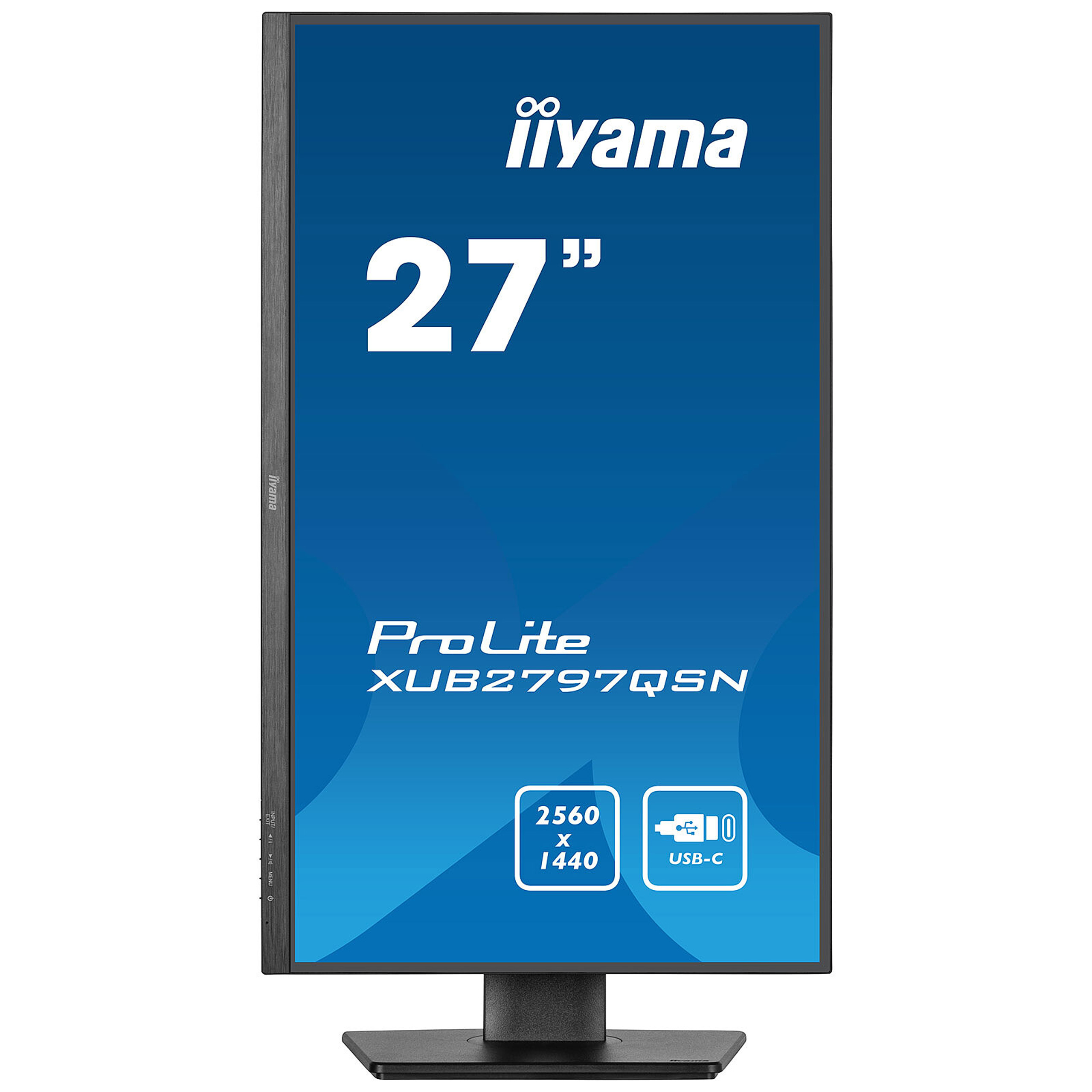 Ecran PC LED 27'' 16/9 Multimédia - Iiyama - XB2797QSN-B1 - 2560 x 1440 - HDMI/DP/USB-C/RJ45 - avec station d'accueil