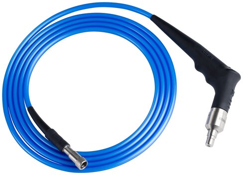 Câble de lumière froide - bleu - source et sortie Wolf Ø 3.5 mm x L 2.7 m