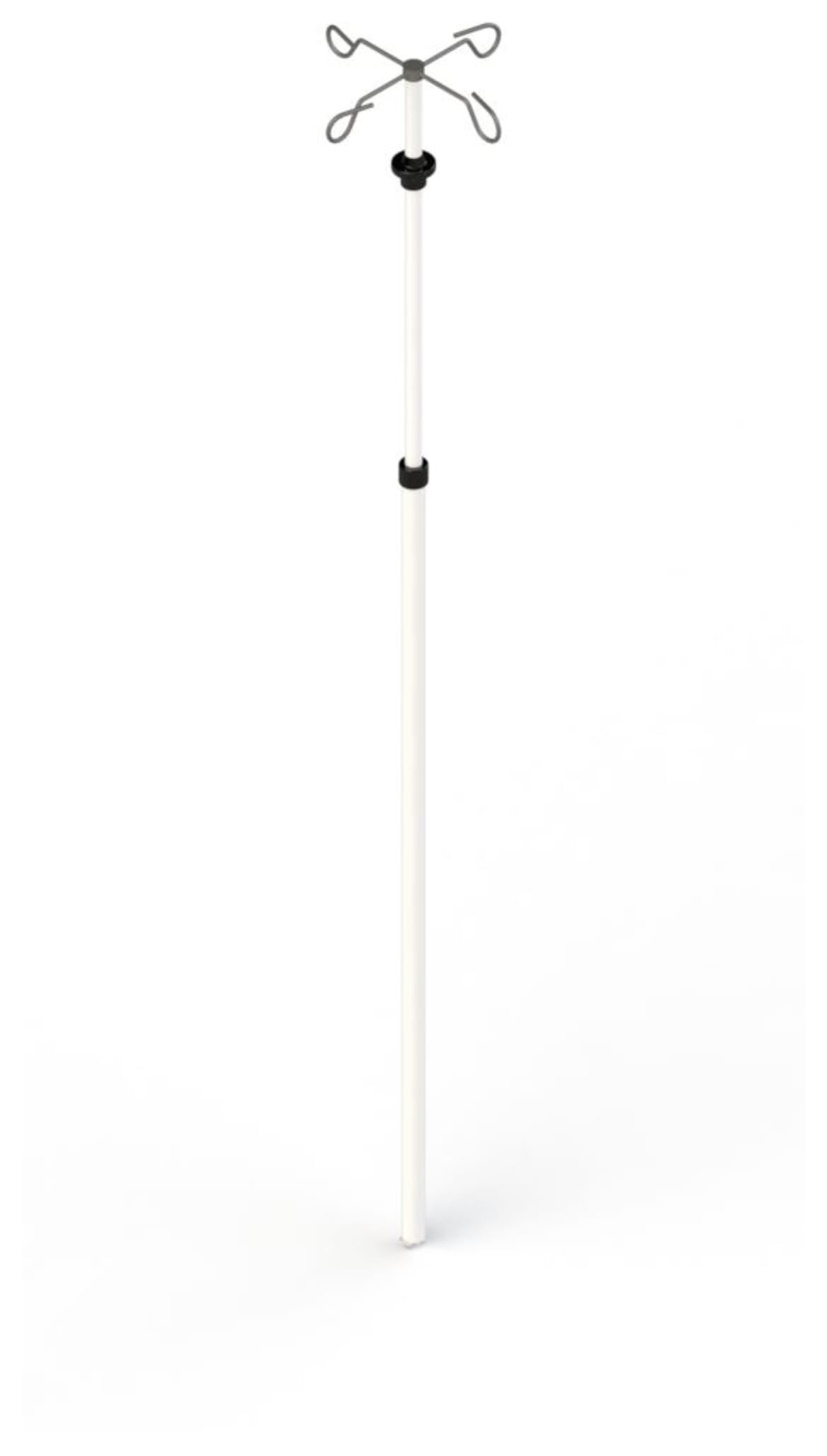 Tige porte sérum - 4 crochets (4 x 2 kg)