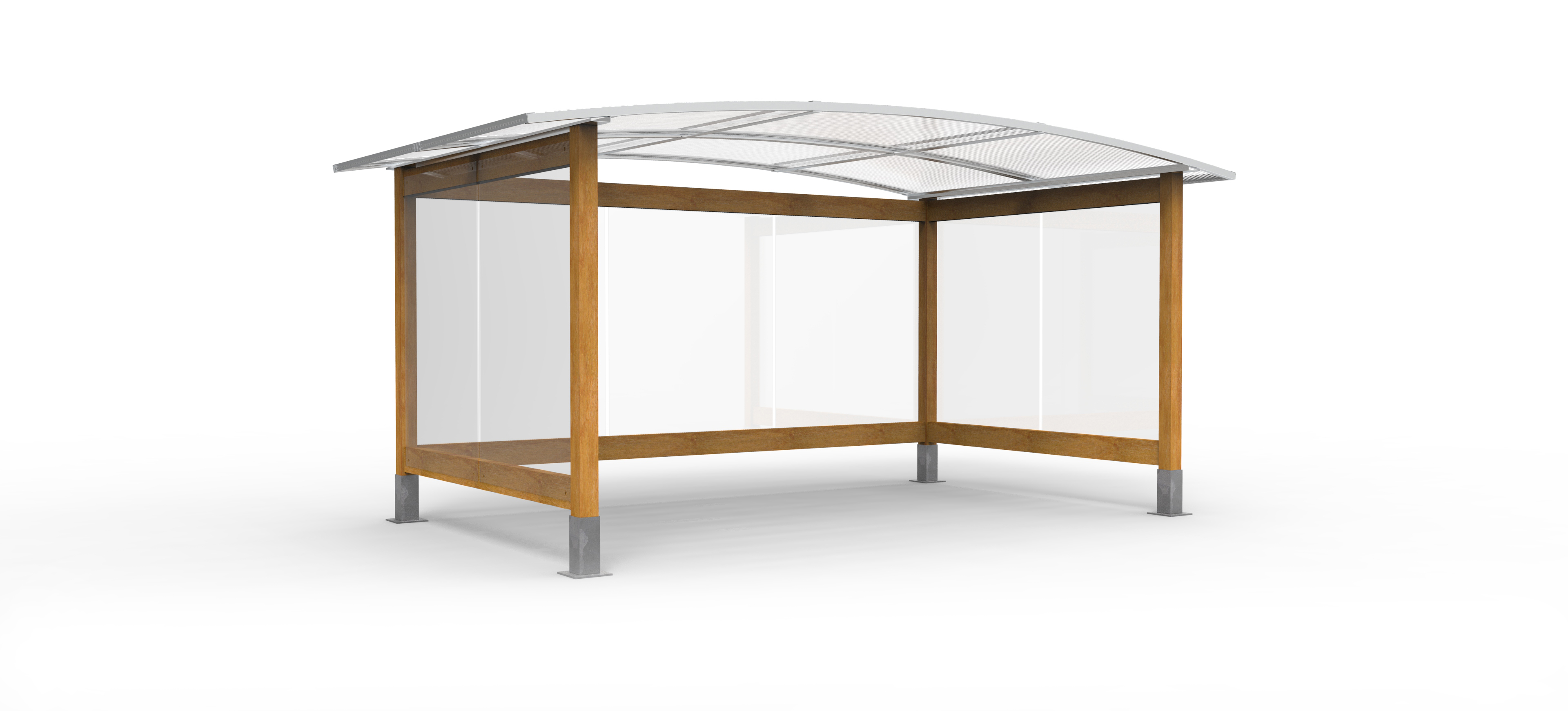 Abri Cycles Viadene - bois simple - 4,50 x 2,50 m - livré