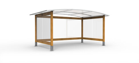 Abri Cycles Viadene - bois simple - 4,50 x 2,50 m - livré