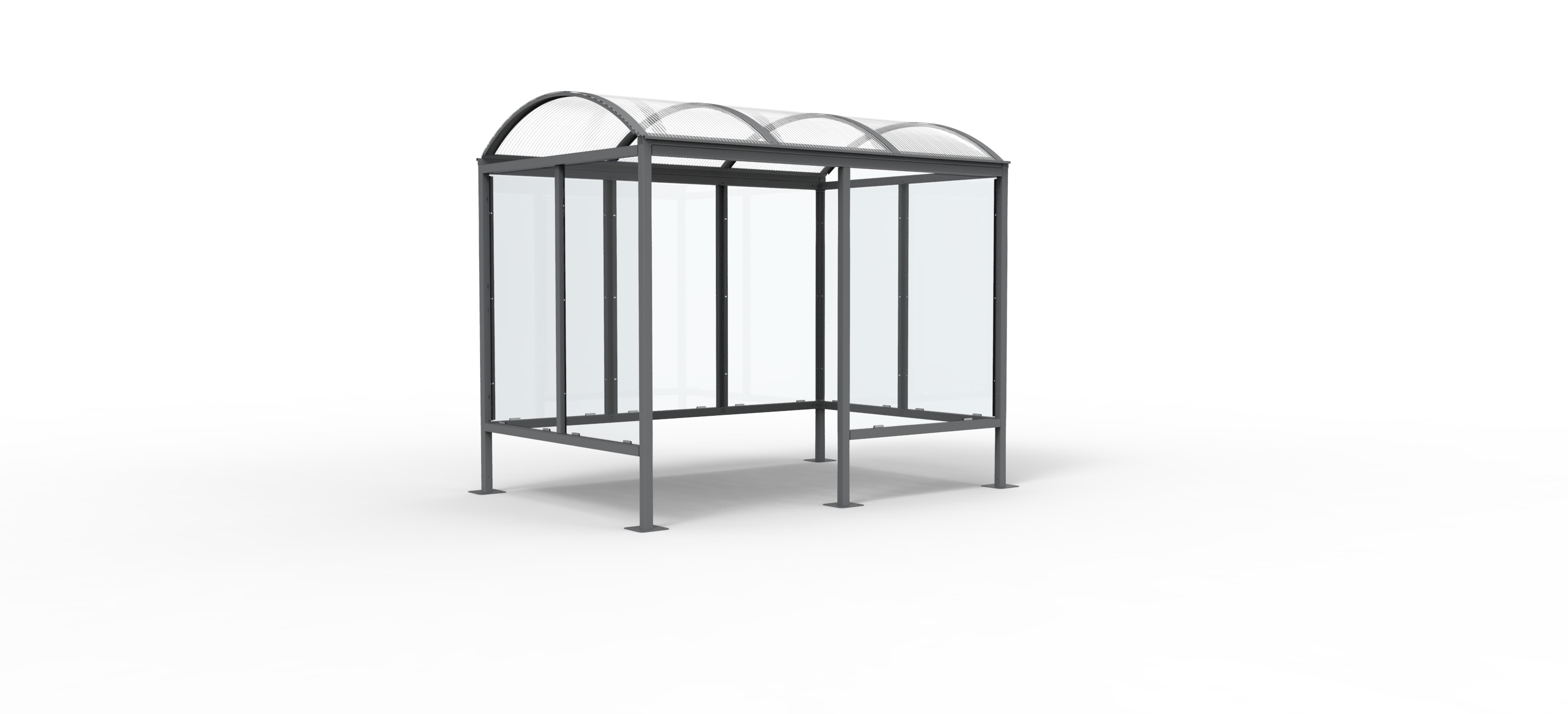 Abri Atlantique - 4 x 1,5 m - avec Retour - livré