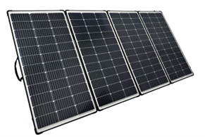 Panneau solaire pliable 440 W avec house de rangement pour PowerCase