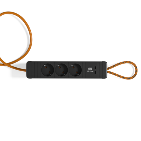Boîtier prise à suspendre Flex - 3 PC + 2 USB-C